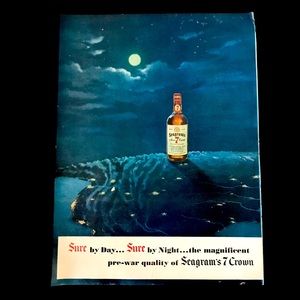 1940’s Vintage Seagrams Seven Crown Print Ad